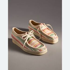 Clarks Wallabee Multicolor Raffia Flats women’s 9 eu 40